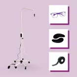 OrgaMo Chance - UV LED Lámpa Fehér (+ UV szűrő szemüveg + UV védő habtapasz + UV védő szilikon szemhéjtapasz + UV webinar)