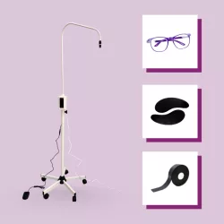   OrgaMo Chance - UV LED Lámpa Fehér (+ UV szűrő szemüveg + UV védő habtapasz + UV védő szilikon szemhéjtapasz + UV webinar)