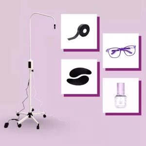 OrgaMo Chance UV led lámpa fehér + UV védöszemüveg + OrgaMo Next UV ragasztó + UV védő habtapasz + UV védő szilikon szemhéjtapasz + UV webinar