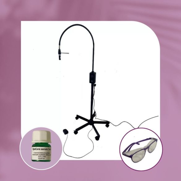 OrgaMo Chance UV led lámpa + UV szűrő szemüveg + EyeCare szérum (1 ml) + UV webinar