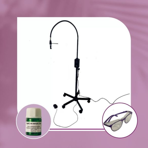 OrgaMo Chance UV led lámpa + UV szűrő szemüveg + EyeCare szérum (2 ml) + UV webinar 