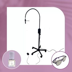   OrgaMo Chance UV led lámpa + UV szűrő szemüveg + OrgaMo UV ragasztó + UV webinar