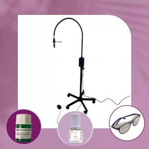 OrgaMo Chance UV led lámpa + UV szűrő szemüveg + EyeCare szérum (2 ml) + OrgaMo UV ragasztó + UV webinar