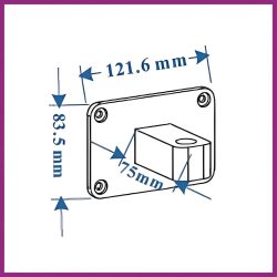 Fali tartó WM01 OrgaMo Chance UV LED lámpánkhoz