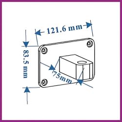 Fali tartó WM01 OrgaMo Chance UV LED lámpánkhoz