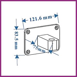 Fali tartó WM01 OrgaMo Chance UV LED lámpánkhoz